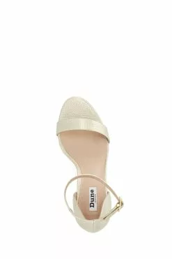 Dune London Gold Morra 2 Part Heeled Sandals 10 Dune London Gold Morra 2 Part Heeled Sandals -Style Sole Zone D83388s4