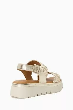 Dune London Lorris Woven Strap Soft Volu Sandals -Style Sole Zone D83395s3