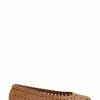 Dune London Harlows Brown Laser Cut Ballet Shoes -Style Sole Zone D83400s