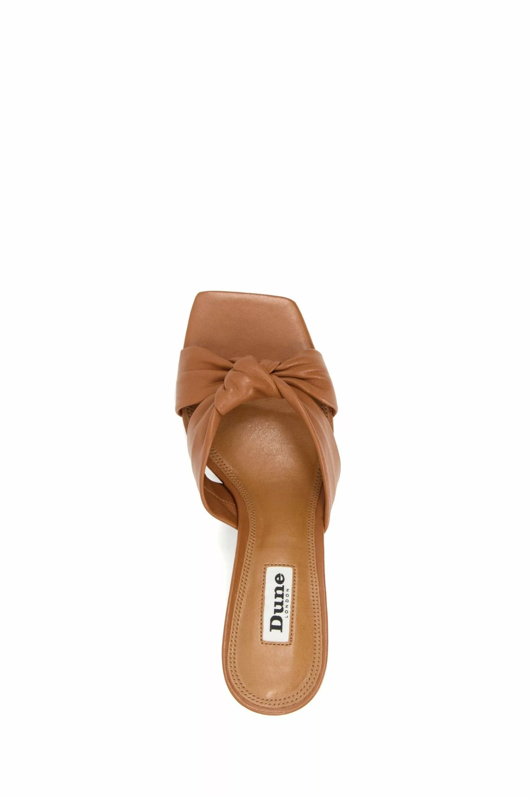 Dune London Maize Soft Knot Stacked Mules 6 Dune London Maize Soft Knot Stacked Mules - Image 4