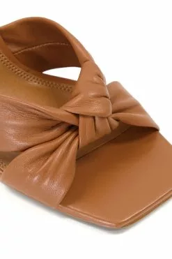 Dune London Maize Soft Knot Stacked Mules 11 Dune London Maize Soft Knot Stacked Mules -Style Sole Zone D83409s5