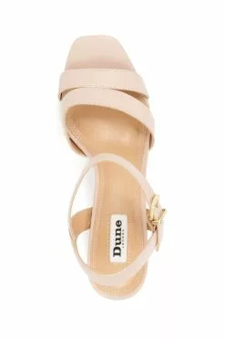 Dune London Molten Mid Heel Platform Sandals -Style Sole Zone D83411s4