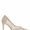 Dune London Gold Banks Cut Out Mesh Courts -Style Sole Zone D83413s