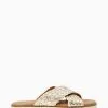Dune London Lexey Woven Cross Strap Sandals -Style Sole Zone D83417s