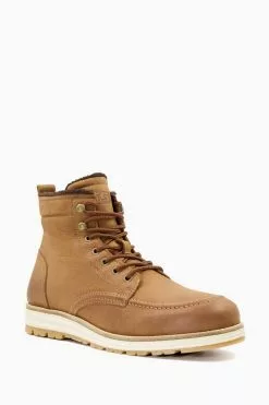 Dune London Crannes Apron Wedge Hiker Boots -Style Sole Zone M57020s2