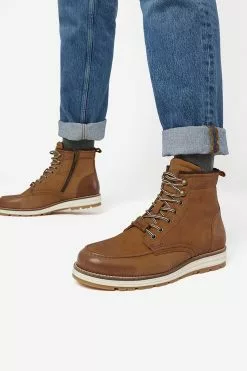 Dune London Crannes Apron Wedge Hiker Boots -Style Sole Zone M57020s5