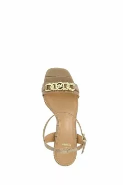 Dune London Manual Chain Trim Block Heel Sandals -Style Sole Zone M78714s4