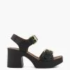 Dune London Jenies Black Buckle Platform Sandals 1 Dune London Jenies Black Buckle Platform Sandals -Style Sole Zone M88600s