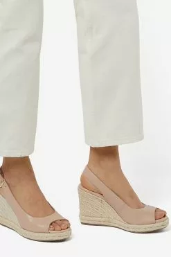 Dune London Kimmy Wedge Heel Sling Back Sandals -Style Sole Zone M98257s5