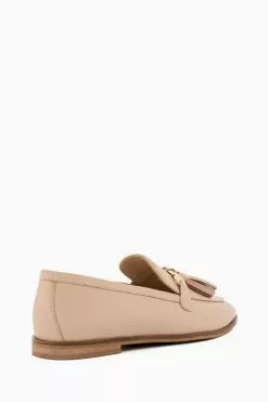 Dune London Pink Giada Tassel Bar Trim Loafers -Style Sole Zone N06661s3
