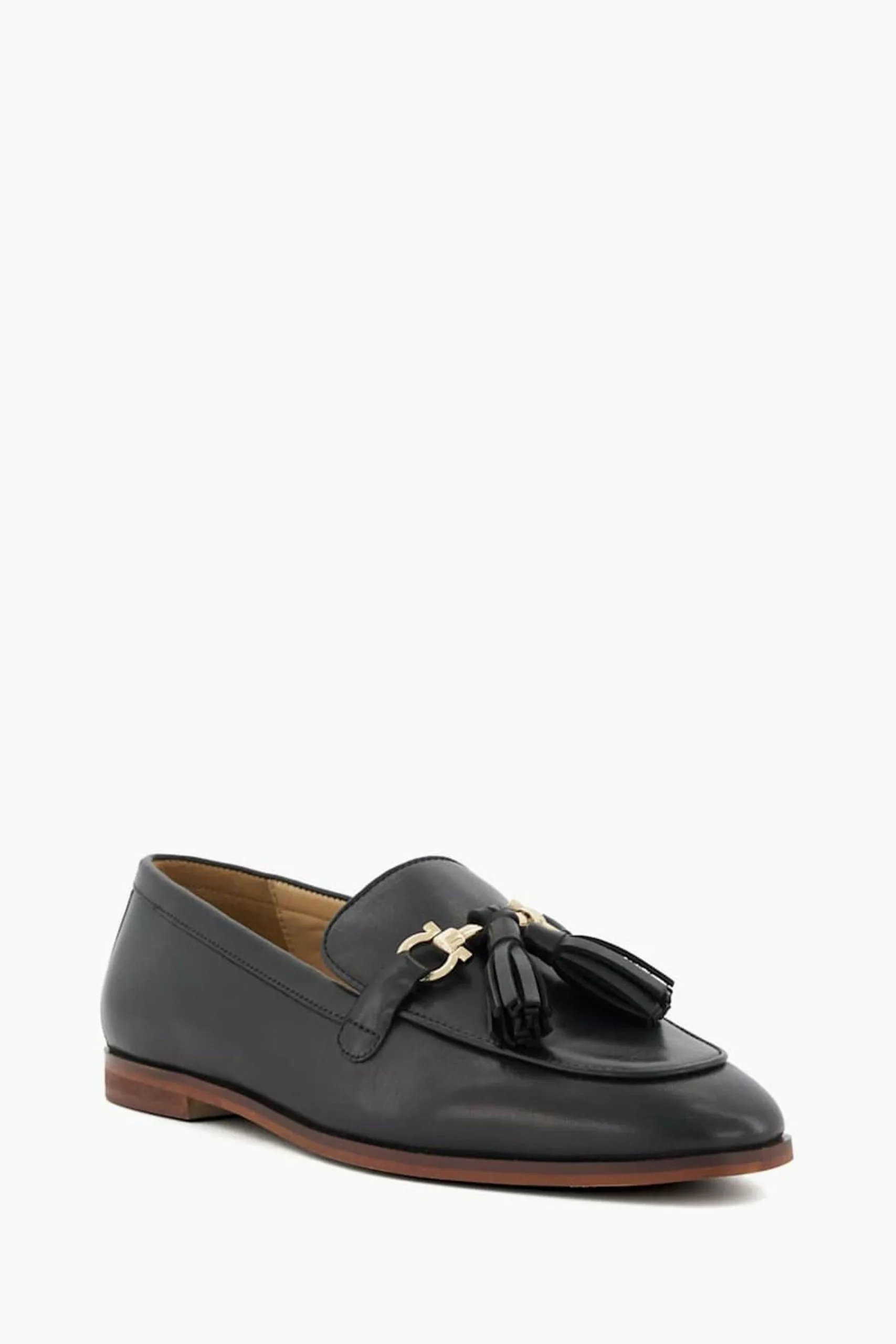 Dune London Giada Tassel Bar Trim Black Loafers 4 Dune London Giada Tassel Bar Trim Black Loafers - Image 2