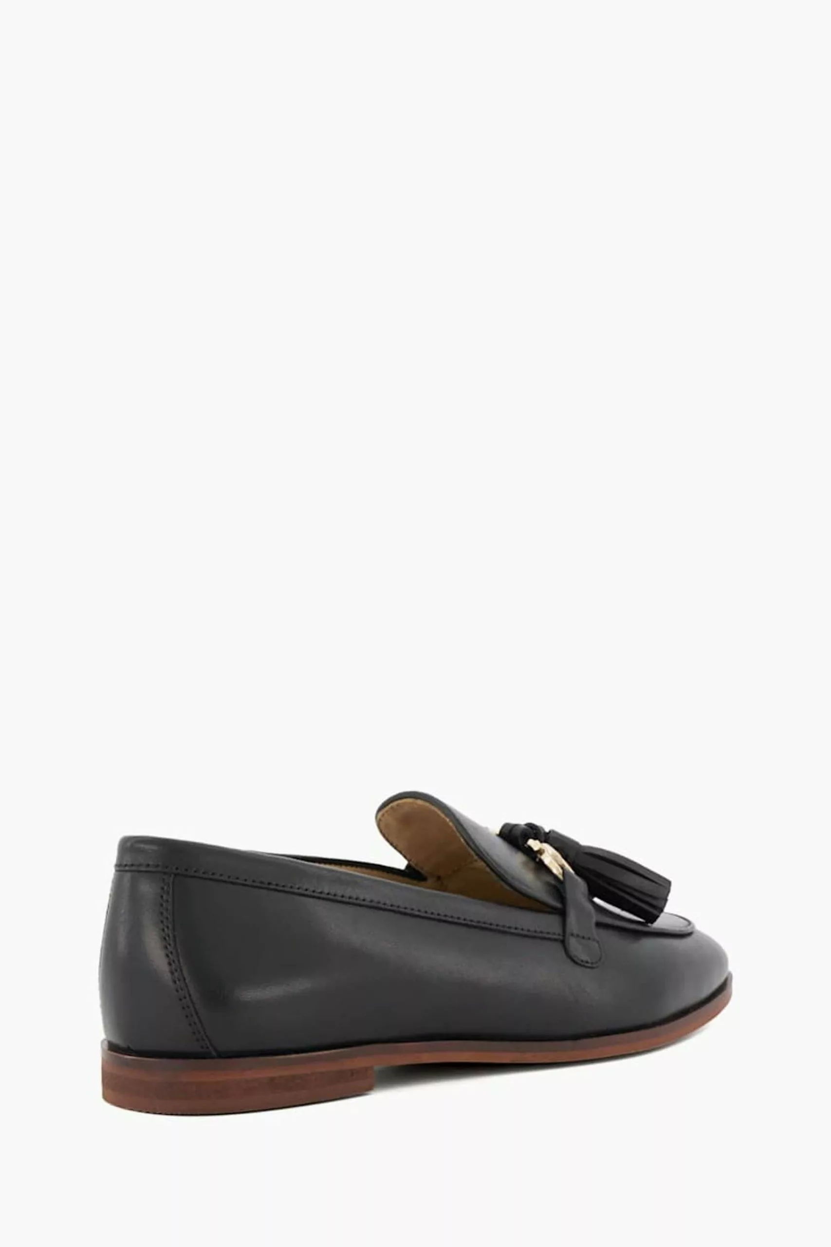 Dune London Giada Tassel Bar Trim Black Loafers 5 Dune London Giada Tassel Bar Trim Black Loafers - Image 3