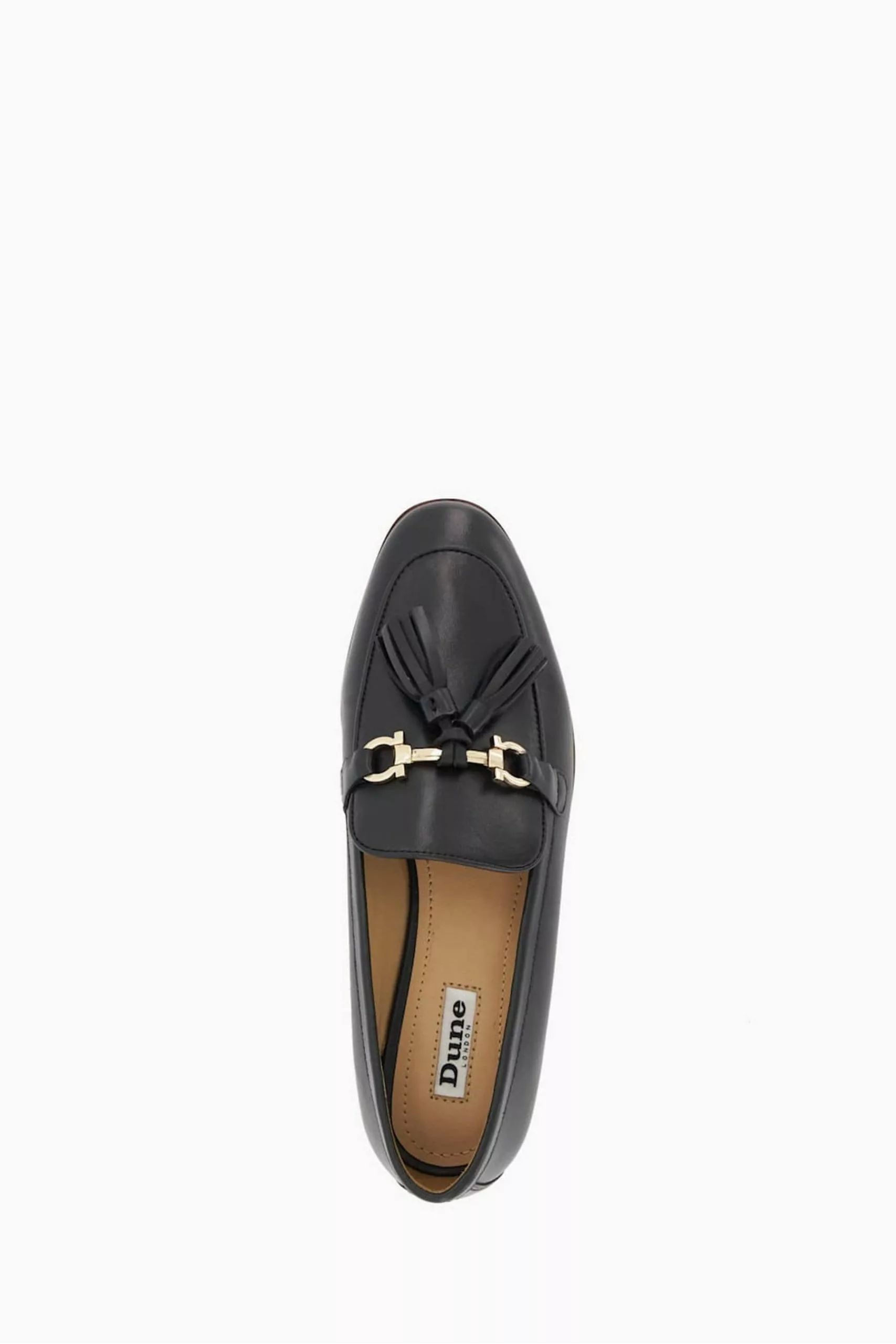 Dune London Giada Tassel Bar Trim Black Loafers 6 Dune London Giada Tassel Bar Trim Black Loafers - Image 4