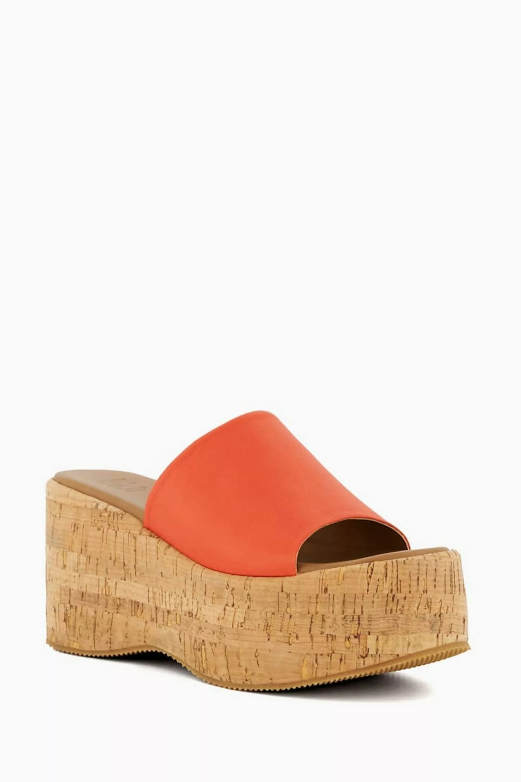 Dune London Orange Kion Cork Flatform Wedges 4 Dune London Orange Kion Cork Flatform Wedges - Image 2