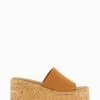 Dune London Natural Kion Cork Flatform Wedges -Style Sole Zone N06672s