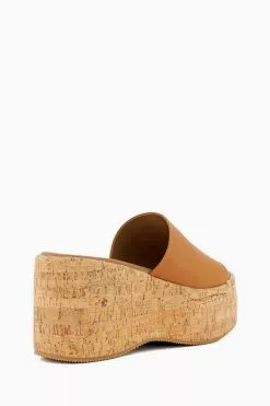 Dune London Natural Kion Cork Flatform Wedges -Style Sole Zone N06672s3