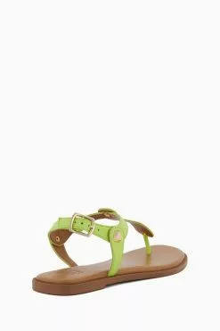 Dune London Green Larter Gold Studded Sandals -Style Sole Zone N06676s4