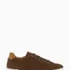 Dune London Toledo Clean Retro Brown Trainers