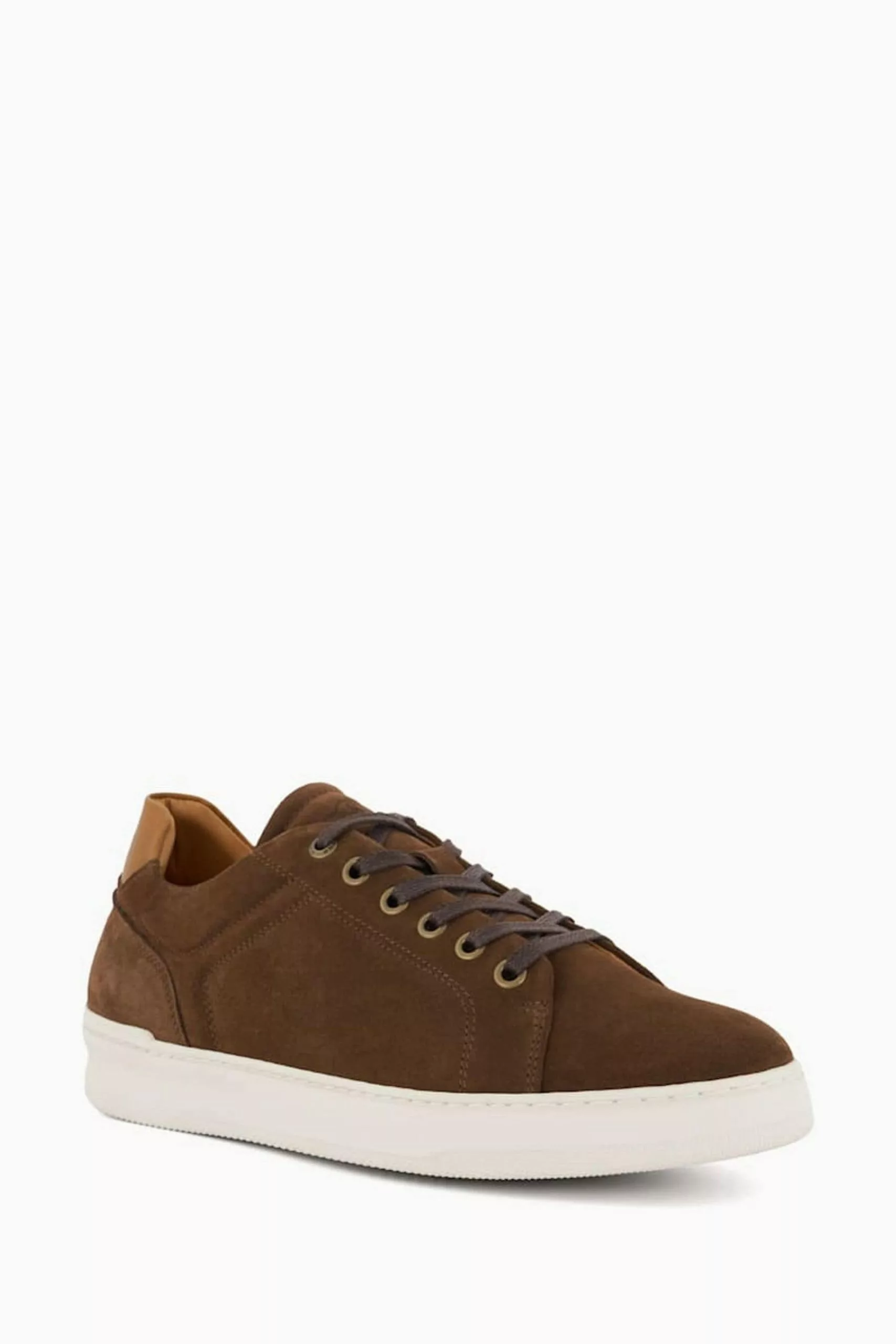 Dune London Toledo Clean Retro Brown Trainers 4 Dune London Toledo Clean Retro Brown Trainers - Image 2