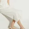 Dune London Cream Laurels Studded T Bar Sandals -Style Sole Zone N40416s