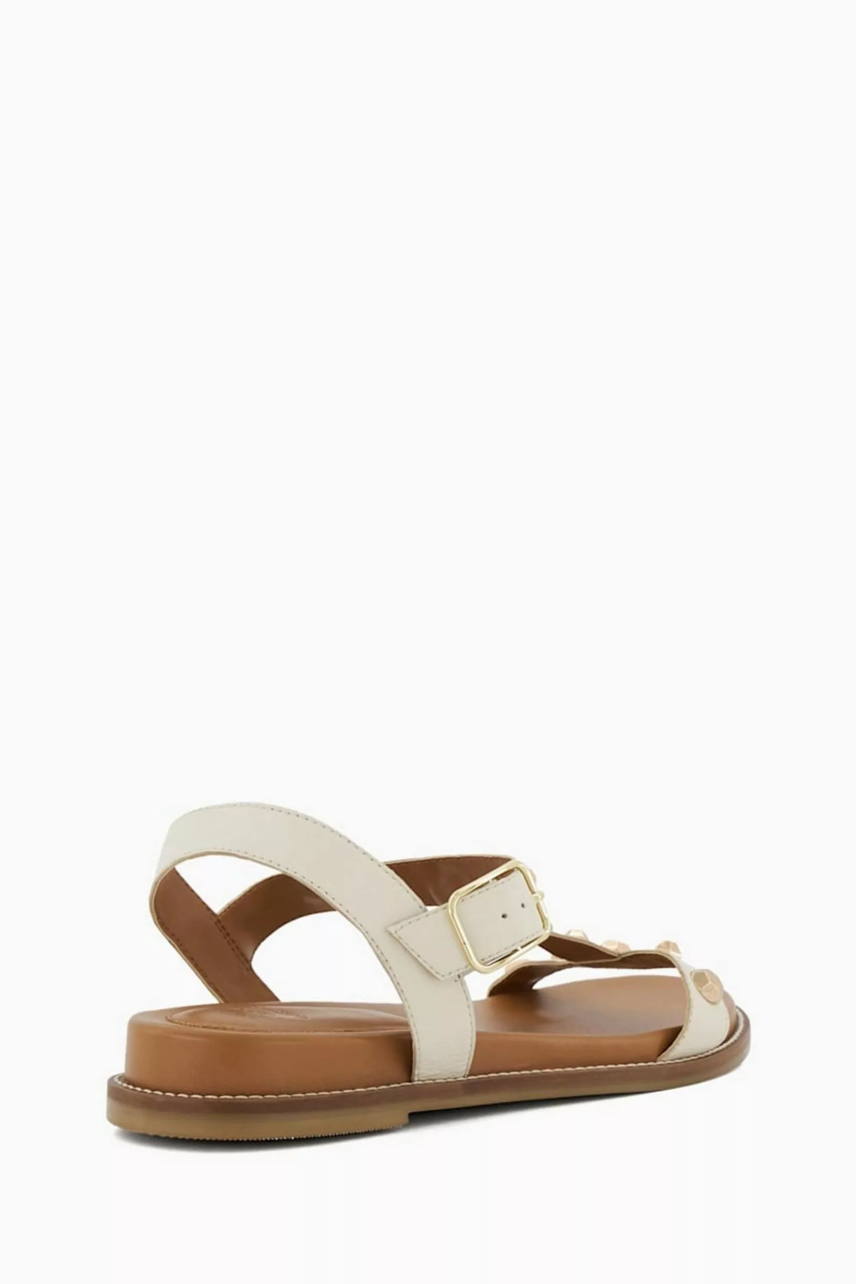 Dune London Cream Laurels Studded T Bar Sandals 6 Dune London Cream Laurels Studded T Bar Sandals - Image 4
