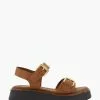 Dune London Natural Loells Buckle Flatform Sandals 1 Dune London Natural Loells Buckle Flatform Sandals -Style Sole Zone N42465s