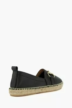 Dune London Guavas Snaffle Black Espadrilles -Style Sole Zone N42475s3