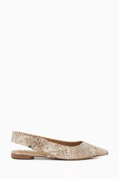 Dune London Animal Heighten Twist Knot Slingback Shoes
