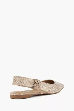 Dune London Animal Heighten Twist Knot Slingback Shoes 8 Dune London Animal Heighten Twist Knot Slingback Shoes -Style Sole Zone N42487s3