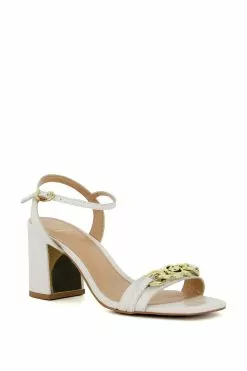 Dune London Manual Chain Trim Block Heel Sandals 10 Dune London Manual Chain Trim Block Heel Sandals -Style Sole Zone T31128s3