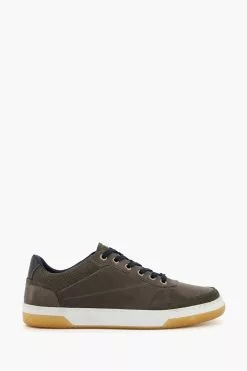 Dune London Grey Thorin Court Sneaker