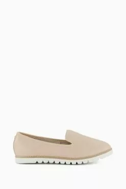 Dune London Cream Galleoni Printed Sport Loafers