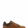 Dune London Wide Fit Trended Lace-Up Brown Trainers 2 Dune London Wide Fit Trended Lace-Up Brown Trainers -Style Sole Zone T52162s