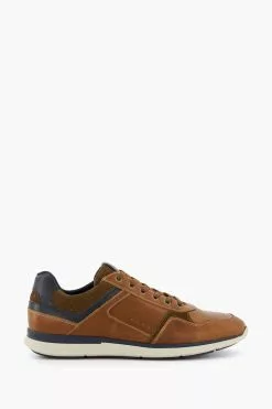Dune London Trended Lace Up Brown Trainers