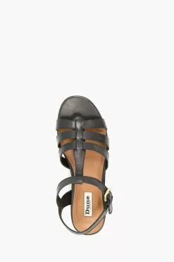 Dune London Lenson Fisherman Flatform Black Sandals -Style Sole Zone T59375s4