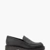 Dune London Gradual Platform Penny Black Loafers -Style Sole Zone T59376s