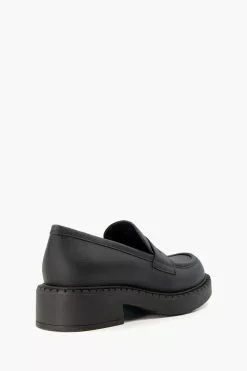 Dune London Gradual Platform Penny Black Loafers -Style Sole Zone T59376s3