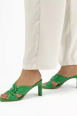 Dune London Green Magnet Twist Knot Mules 10 Dune London Green Magnet Twist Knot Mules -Style Sole Zone T71474s5