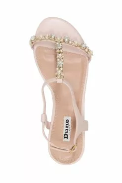 Dune London Natural Nassa Star Embellished Sandals -Style Sole Zone T71475s4