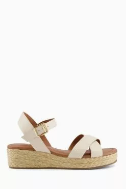 Dune London Linnie Cross Strap Flatform Sandals