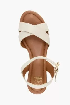 Dune London Linnie Cross Strap Flatform Sandals -Style Sole Zone T71484s5