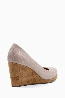 Dune London Annibell Wedge Heel Court Shoes -Style Sole Zone T71892s3