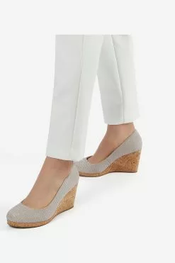 Dune London Annibell Wedge Heel Court Shoes -Style Sole Zone T71892s5
