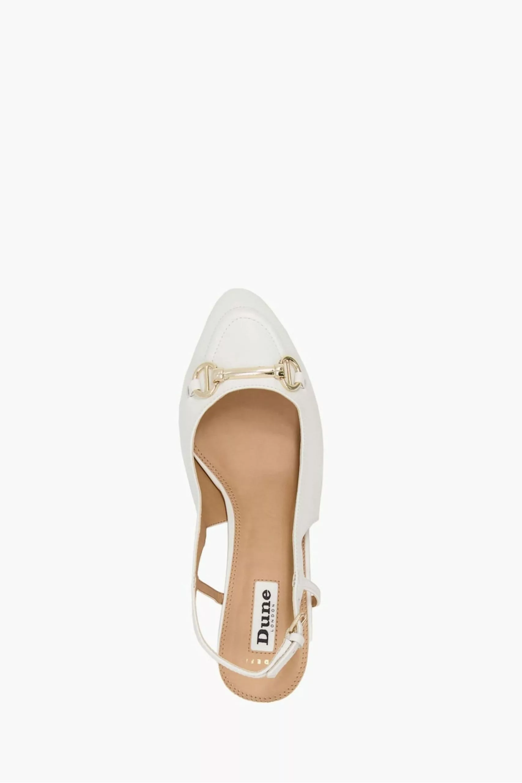 Dune London Womens White Wf Cassie Snaffle Open Court Shoes 6 Dune London Womens White Wf Cassie Snaffle Open Court Shoes - Image 4