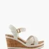 Dune London Wf Kelisa Braided Upper White Sandals 1 Dune London Wf Kelisa Braided Upper White Sandals -Style Sole Zone T87911s
