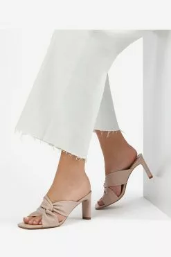 Dune London Natural Magnet Twist Knot Mules -Style Sole Zone T88754s5