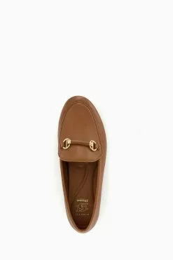 Dune London Brown Wide Fit Grandeur Snaffle Slim Sole Loafers -Style Sole Zone U03656s4