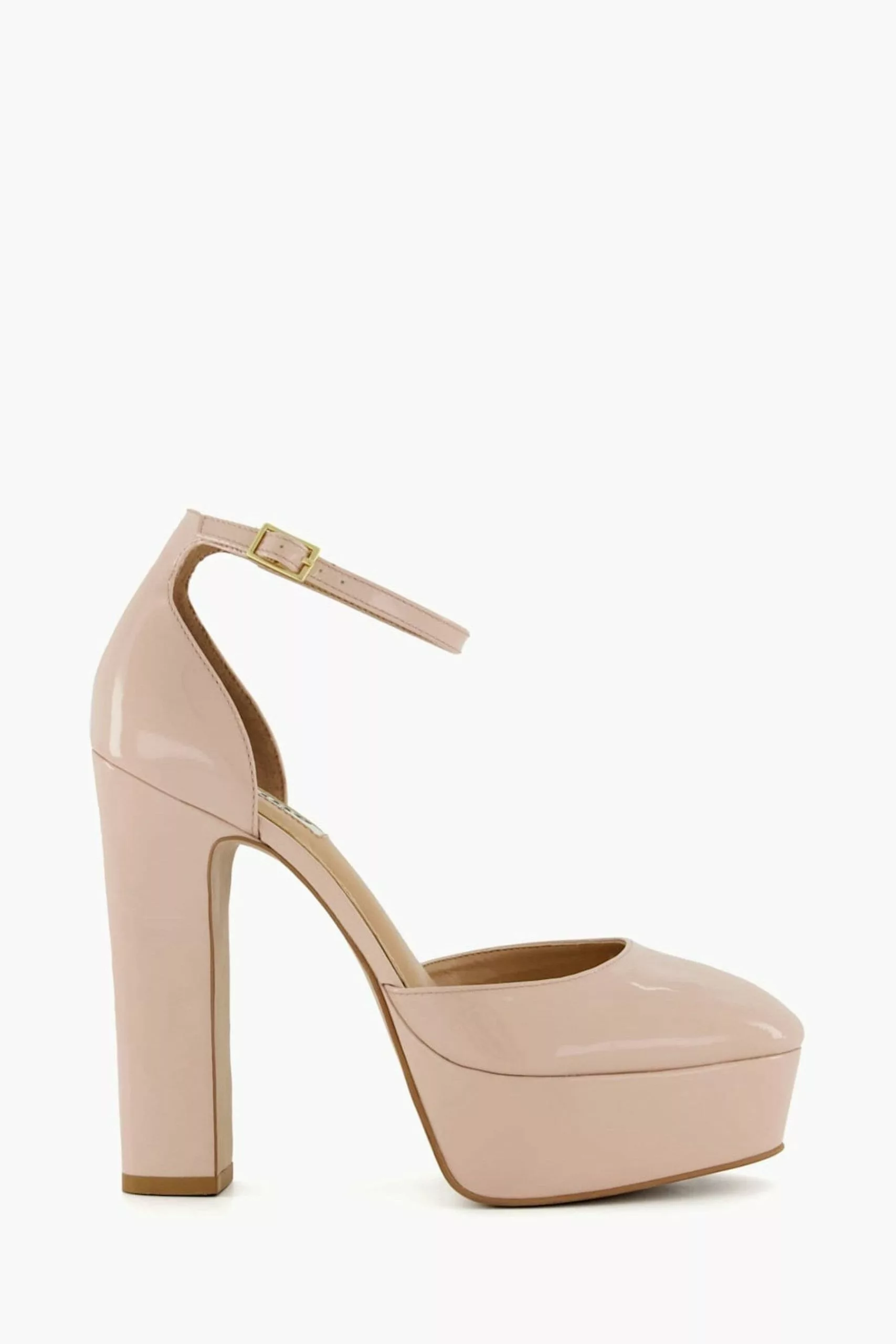 Dune London Nude Contest Platform Open Court Shoes 3 Dune London Nude Contest Platform Open Court Shoes