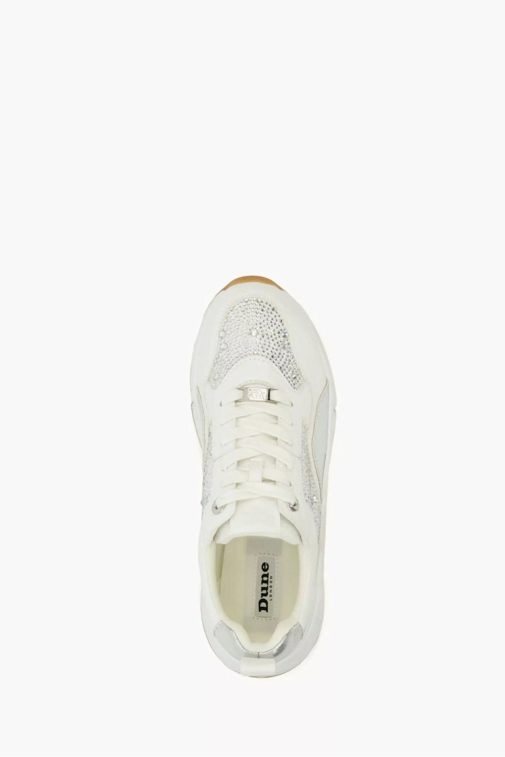 Dune London Eagerlys Embellished Chunky White Trainers 6 Dune London Eagerlys Embellished Chunky White Trainers - Image 4