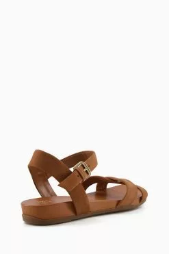Dune London Landie Cross Strap Comfort Sandals -Style Sole Zone U24678s3